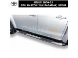 TOYOTA HILUX 2006-15 Ø76 AMAZON YAN BASAMAK, KROM