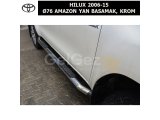 TOYOTA HILUX 2006-15 Ø76 AMAZON YAN BASAMAK, KROM