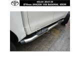 TOYOTA HILUX 2015-20 Ø76 AMAZON YAN BASAMAK, KROM