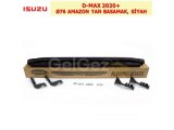 ISUZU D-MAX 2020+ Ø76 AMAZON YAN BASAMAK, SİYAH