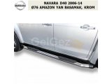 NISSAN NAVARA D40 2006-14 Ø76 AMAZON YAN BASAMAK, KROM