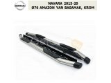 NISSAN NAVARA 2015-20 Ø76 AMAZON YAN BASAMAK, KROM