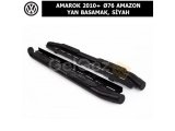 VOLKSWAGEN AMAROK 2010+ Ø76 AMAZON YAN BASAMAK, SİYAH