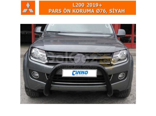 MITSUBISHI L200 2019+ PARS ÖN KORUMA Ø76, SİYAH