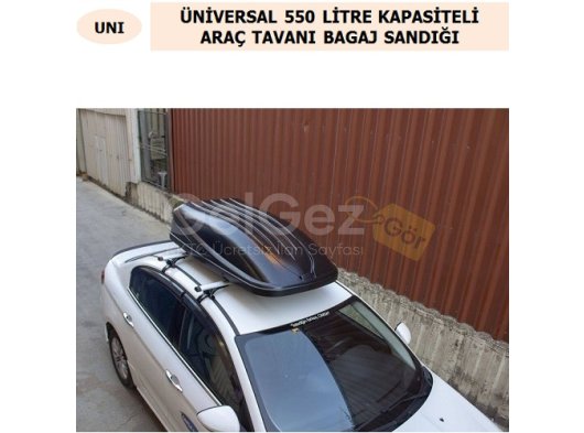 ÜNİVERSAL 550L ARAÇ TAVANI BAGAJ SANDIĞI