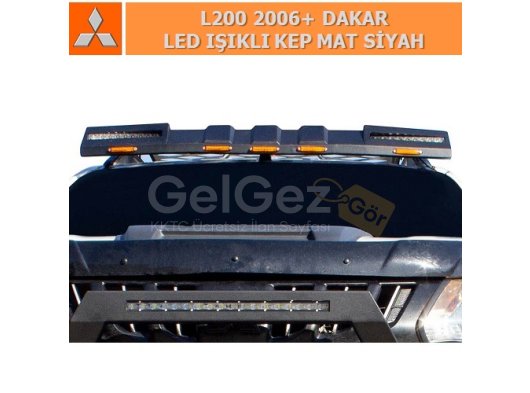 MITSUBISHI L200 2006+ DAKAR LED IŞIKLI KEP (MOONVISOR) MAT SİYAH