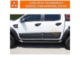 MITSUBISHI L200 2015-19 DAKAR V1 IŞIKSIZ YAN KORUMA, SİYAH