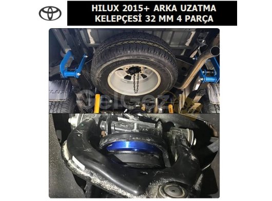 TOYOTA HILUX 2015+ ARKA UZATMA KELEPÇESİ 32 MM 4 PARÇA