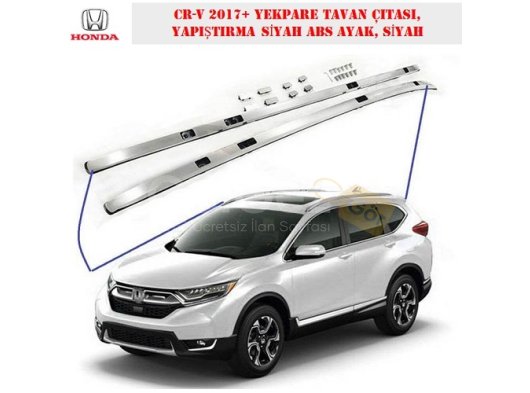 HONDA CR-V 2017+ YEKPARE TAVAN ÇITASI, YAPIŞTIRMA SİYAH ABS AYAK, SİYAH