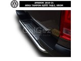 VOLKSWAGEN AMAROK 2010-21 ARKA TAMPON EŞİĞİ, TAŞLI, KROM