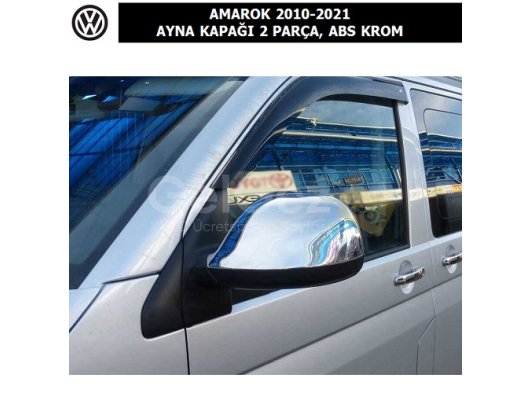 VOLKSWAGEN AMAROK 2010-21 AYNA KAPAĞI 2 PARÇA, ABS KROM