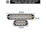 VOLKSWAGEN AMAROK 2010-21 KAPI EŞİĞİ DOTLINE ÜNİVERSAL 4 PARÇA, KROM+ABS
