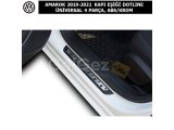 VOLKSWAGEN AMAROK 2010-21 KAPI EŞİĞİ DOTLINE ÜNİVERSAL 4 PARÇA, KROM+ABS