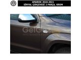 VOLKSWAGEN AMAROK 2010-21 SİNYAL ÇERÇEVESİ 2 PARÇA, KROM