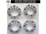 TOYOTA HILUX 2005+ TEKERLEK FLANJ SETİ 38mm 6X139,7 Ø106.1 GÖBEKLİ 4 PARÇA, KROM