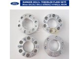 FORD RANGER 2012+ TEKERLEK FLANJ SETİ 38mm 6X139,7 Ø93.1 GÖBEKLİ 4 PARÇA, KROM