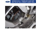 FORD RANGER 2012+ TEKERLEK FLANJ SETİ 38mm 6X139,7 Ø93.1 GÖBEKLİ 4 PARÇA, KROM