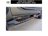 TOYOTA HILUX 2015+ DAKAR V2 IŞIKLI YAN BASAMAK, SİYAH