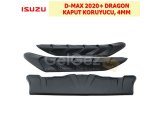 ISUZU D-MAX 2020+ KAPUT KORUYUCU DRAGON, 3 PARÇA
