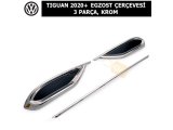 VOLKSWAGEN TIGUAN 2020+ EGZOST ÇERÇEVESİ 3 PARÇA, KROM