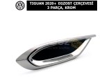 VOLKSWAGEN TIGUAN 2020+ EGZOST ÇERÇEVESİ 3 PARÇA, KROM