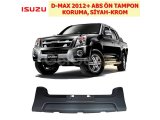 ISUZU D-MAX 2012+ ABS ÖN TAMPON KORUMA, SİYAH-KROM