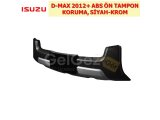 ISUZU D-MAX 2012+ ABS ÖN TAMPON KORUMA, SİYAH-KROM