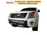 ISUZU D-MAX 2012+ ABS ÖN TAMPON KORUMA, SİYAH-KROM