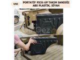 ÜNIVERSAL PORTATİF PICK-UP TAKIM SANDIĞI, ABS PLASTİK, SİYAH