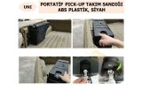 ÜNIVERSAL PORTATİF PICK-UP TAKIM SANDIĞI, ABS PLASTİK, SİYAH