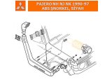 MITSUBISHI PAJERO NH NJ NK 1990-97 ABS ŞNORKEL, SİYAH