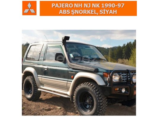 MITSUBISHI PAJERO NH NJ NK 1990-97 ABS ŞNORKEL, SİYAH