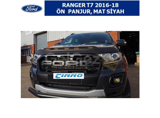 FORD RANGER T7 2016-18 ÖN PANJUR, MAT SİYAH