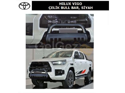 TOYOTA HILUX ÇELİK BULL BAR, SİYAH
