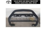 TOYOTA HILUX LED IŞIKLI BALPETEĞİ MODELİ ÇELİK BULL BAR , SİYAH