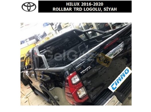 TOYOTA HILUX 2016-20 ROLLBAR TRD LOGOLU, SİYAH