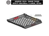 VOLKSWAGEN AMAROK 2010+ DAKAR TAVAN SEPETİ 100×100 cm XLARGE, SİYAH
