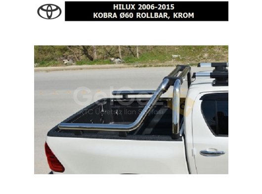 TOYOTA HILUX 2006-15 KOBRA Ø60 ROLLBAR, KROM