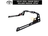 TOYOTA HILUX 2020+ DAKAR IŞIKLI ROLLBAR (ORİJİNAL SÜRGÜLÜ KAPAK İÇİN) MEDIUM, SİYAH
