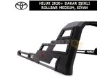 TOYOTA HILUX 2020+ DAKAR IŞIKLI ROLLBAR (ORİJİNAL SÜRGÜLÜ KAPAK İÇİN) MEDIUM, SİYAH