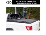 TOYOTA HILUX 2020+ DAKAR IŞIKLI ROLLBAR (ORİJİNAL SÜRGÜLÜ KAPAK İÇİN) MEDIUM, SİYAH