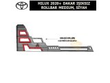 TOYOTA HILUX 2020+ DAKAR IŞIKSIZ ROLLBAR (ORİJİNAL SÜRGÜLÜ KAPAK İÇİN) MEDIUM, SİYAH
