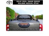 TOYOTA HILUX 2020+ DAKAR IŞIKSIZ ROLLBAR (ORİJİNAL SÜRGÜLÜ KAPAK İÇİN) MEDIUM, SİYAH