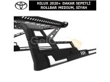 HILUX 2020+ DAKAR SEPETLİ ROLLBAR (ORİJİNAL SÜRGÜLÜ KAPAK İÇİN) MEDIUM, SİYAH