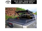 HILUX 2020+ DAKAR SEPETLİ ROLLBAR (ORİJİNAL SÜRGÜLÜ KAPAK İÇİN) MEDIUM, SİYAH