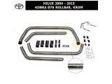 TOYOTA HILUX 2004-15 KOBRA Ø76 ROLLBAR, KROM
