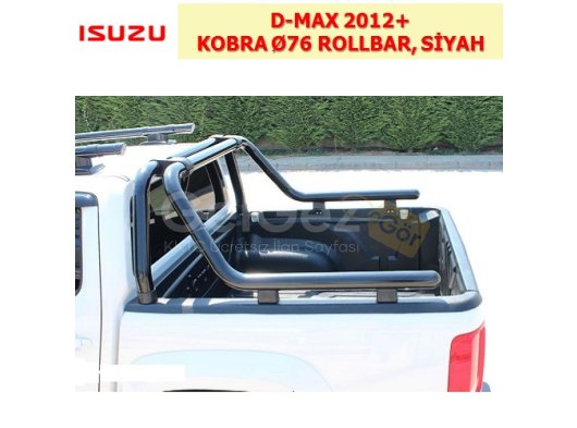 ISUZU D-MAX 2012+ Ø76 ROLLBAR, SİYAH