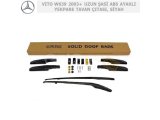 MERCEDES VITO W639 2003+ UZUN ŞASİ SİYAH ABS PLASTİK AYAKLI YEKPARE TAVAN ÇITASI, SİYAH