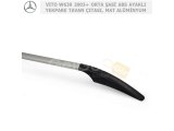 MERCEDES VITO W639 2003+ ORTA ŞASİ SİYAH ABS PLASTİK AYAKLI YEKPARE TAVAN ÇITASI, MAT ALÜMİNYUM