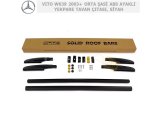 MERCEDES VITO W639 2003+ ORTA ŞASİ SİYAH ABS PLASTİK AYAKLI YEKPARE TAVAN ÇITASI, SİYAH